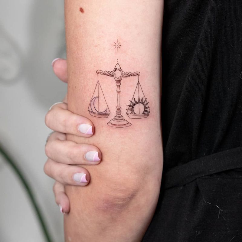 Libra Scales Tattoo