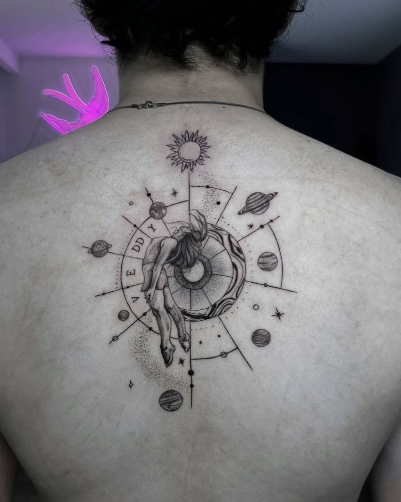 Astrology Chart Tattoo