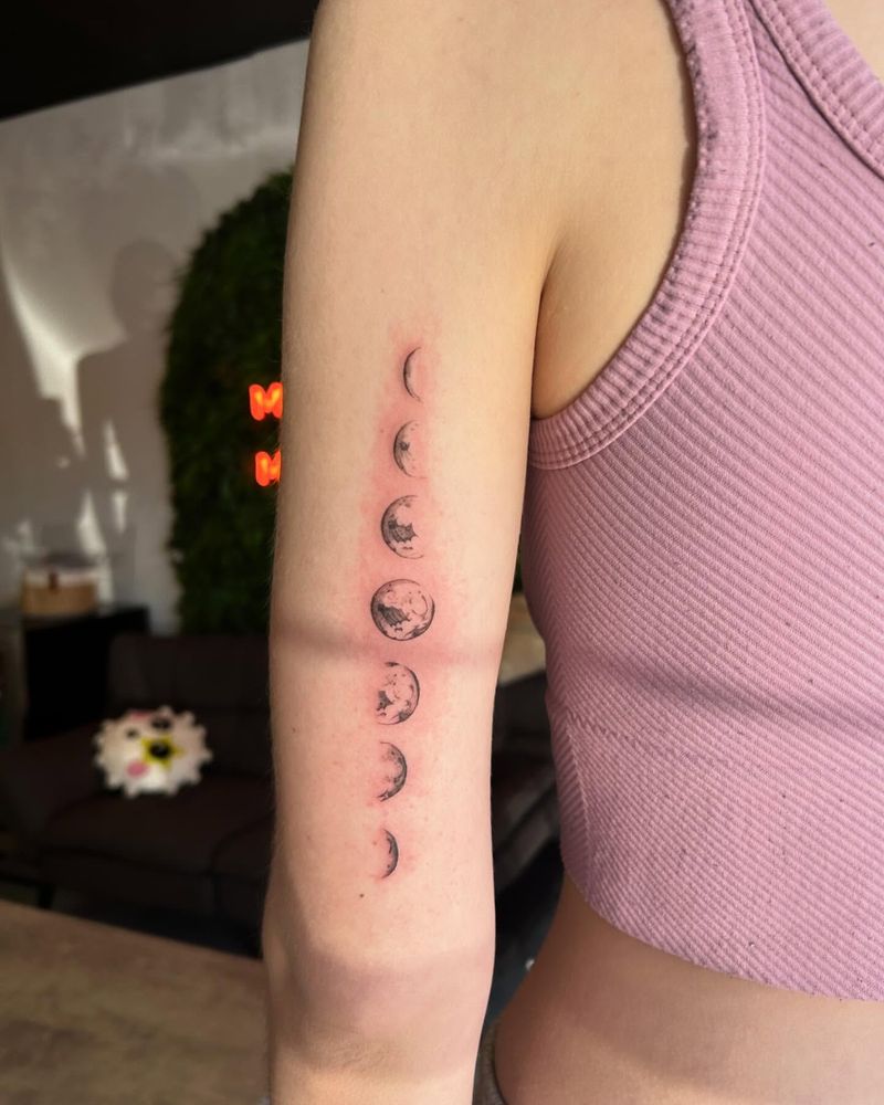 Moon Phases Tattoo
