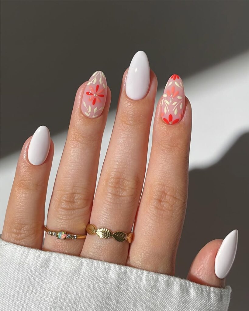 Embroidery Nails for Beach