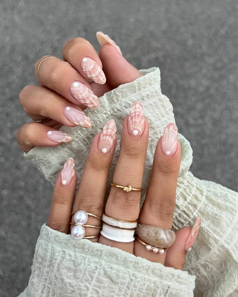 Classy Shell Nails