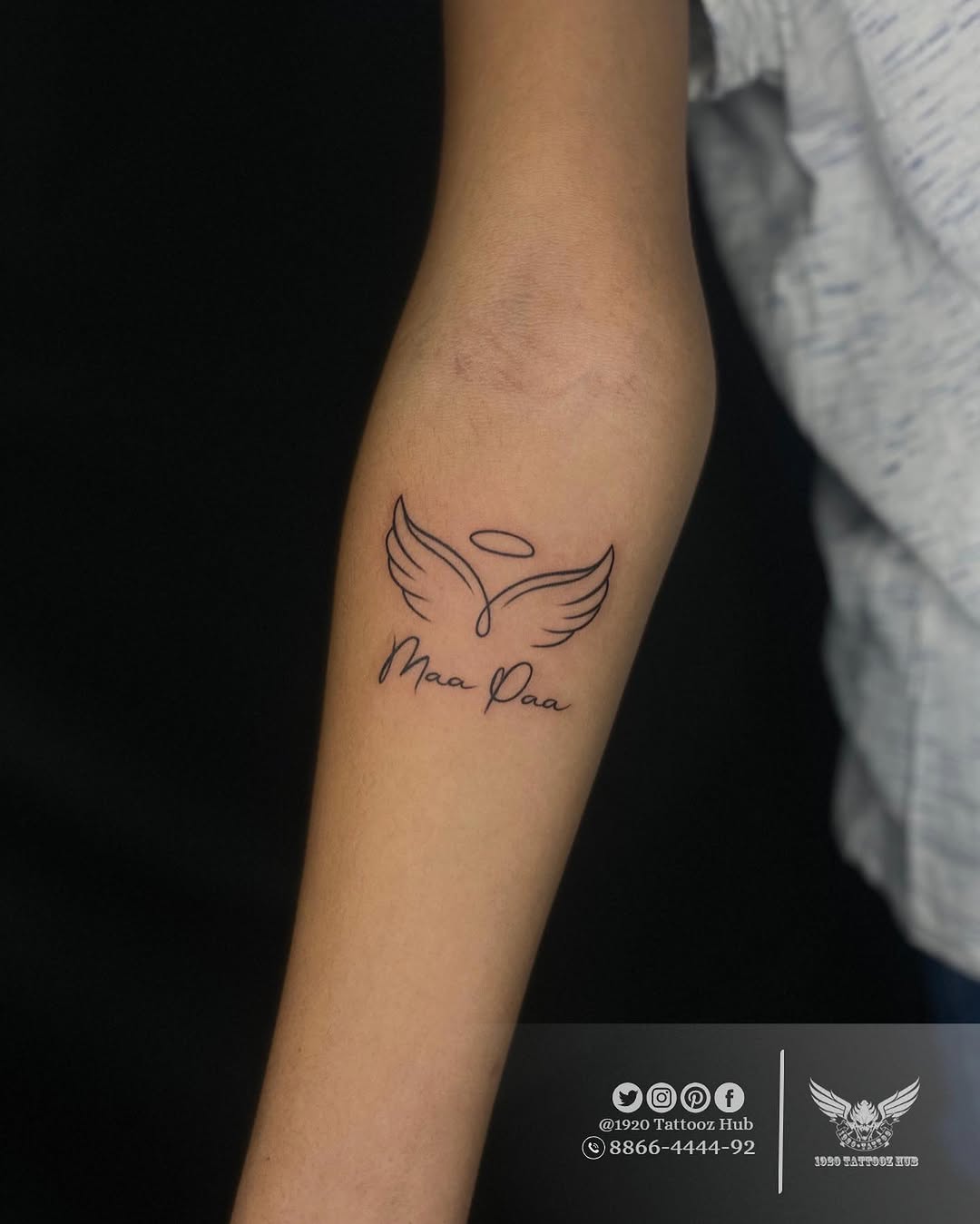 Meaningful wings symbolizing mom and dad