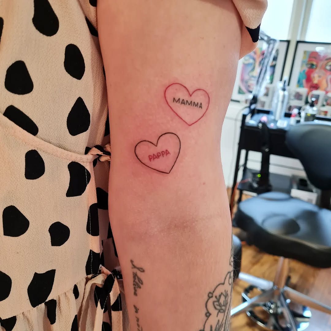 Heartfelt tattoos celebrating family bonds