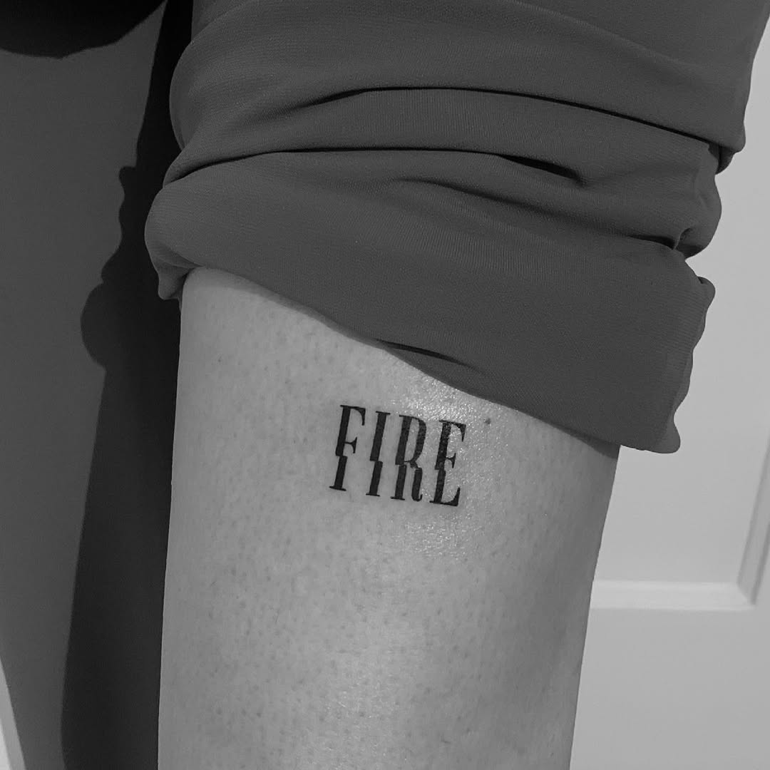 Simple Yet Bold Firefighter Tattoo Design