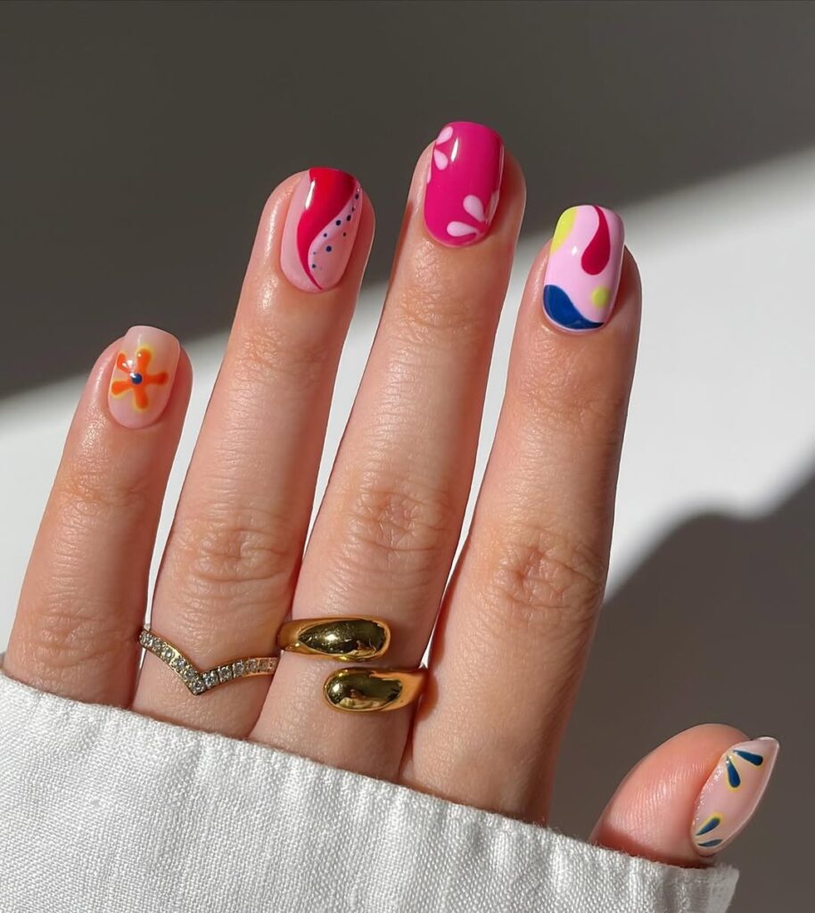 Mix and Match Vacation Nails