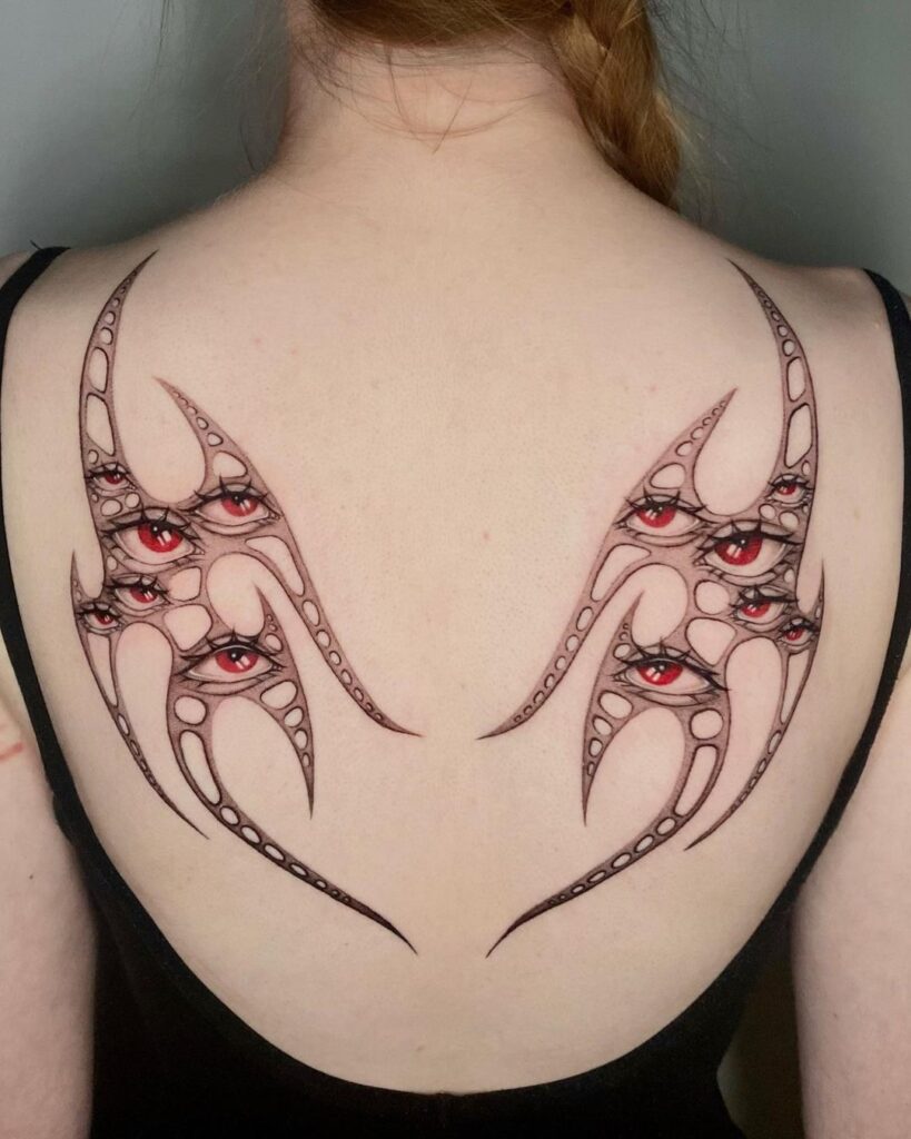 Cyber Sigilism Angel Wings Tat