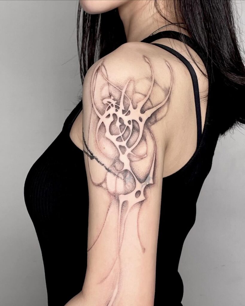 Cyber Sigilism Abstract Ink