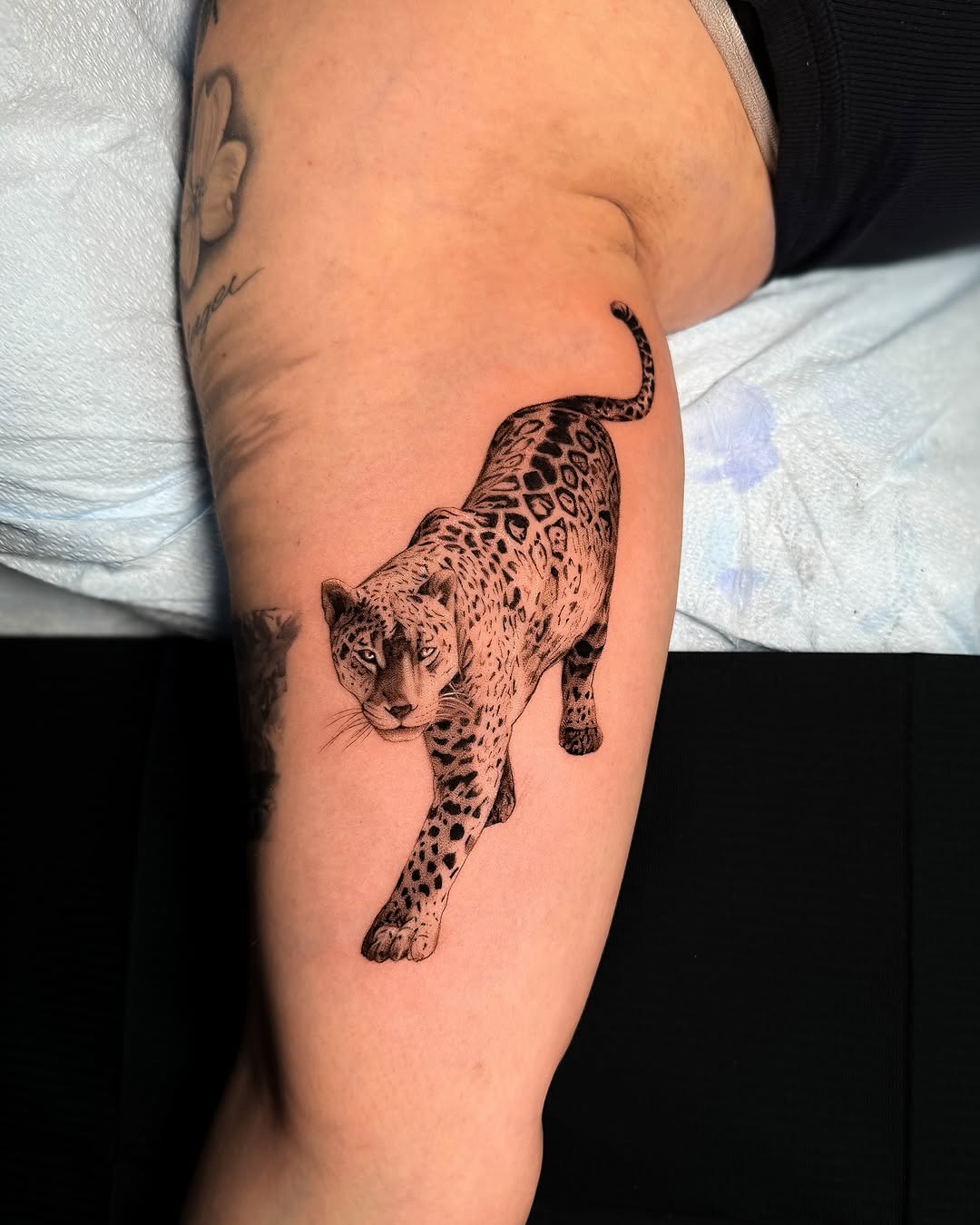 Captivating Leopard Tattoo in Realistic Style