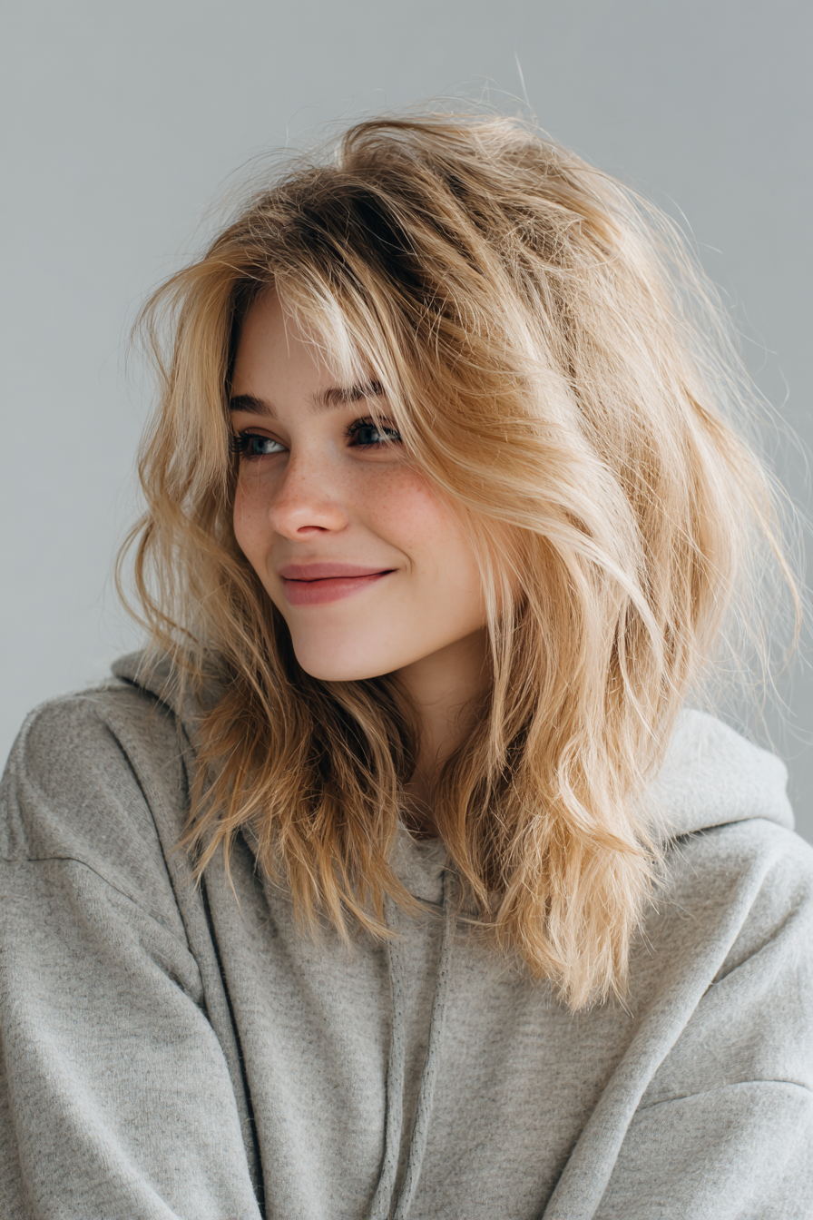 9. Side-Swept Layers in Sandy Blonde (Old Money Hairstyles) - Old Money Hairstyles