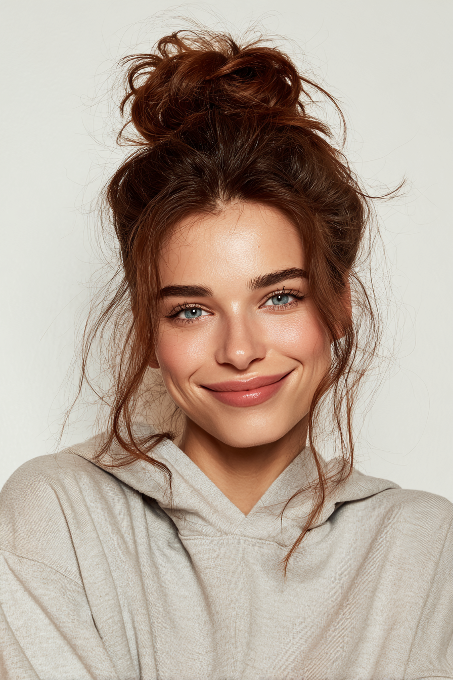 16. Half-Up Twist in Rich Auburn (Old Money Hairstyles) - Old Money Hairstyles