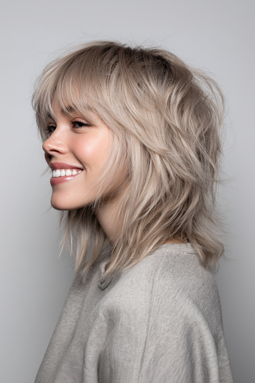 4. Piecey Ash Blonde Shag (Short Shag Haircuts For Straight Hair) - Short Shag Haircuts For Straight Hair