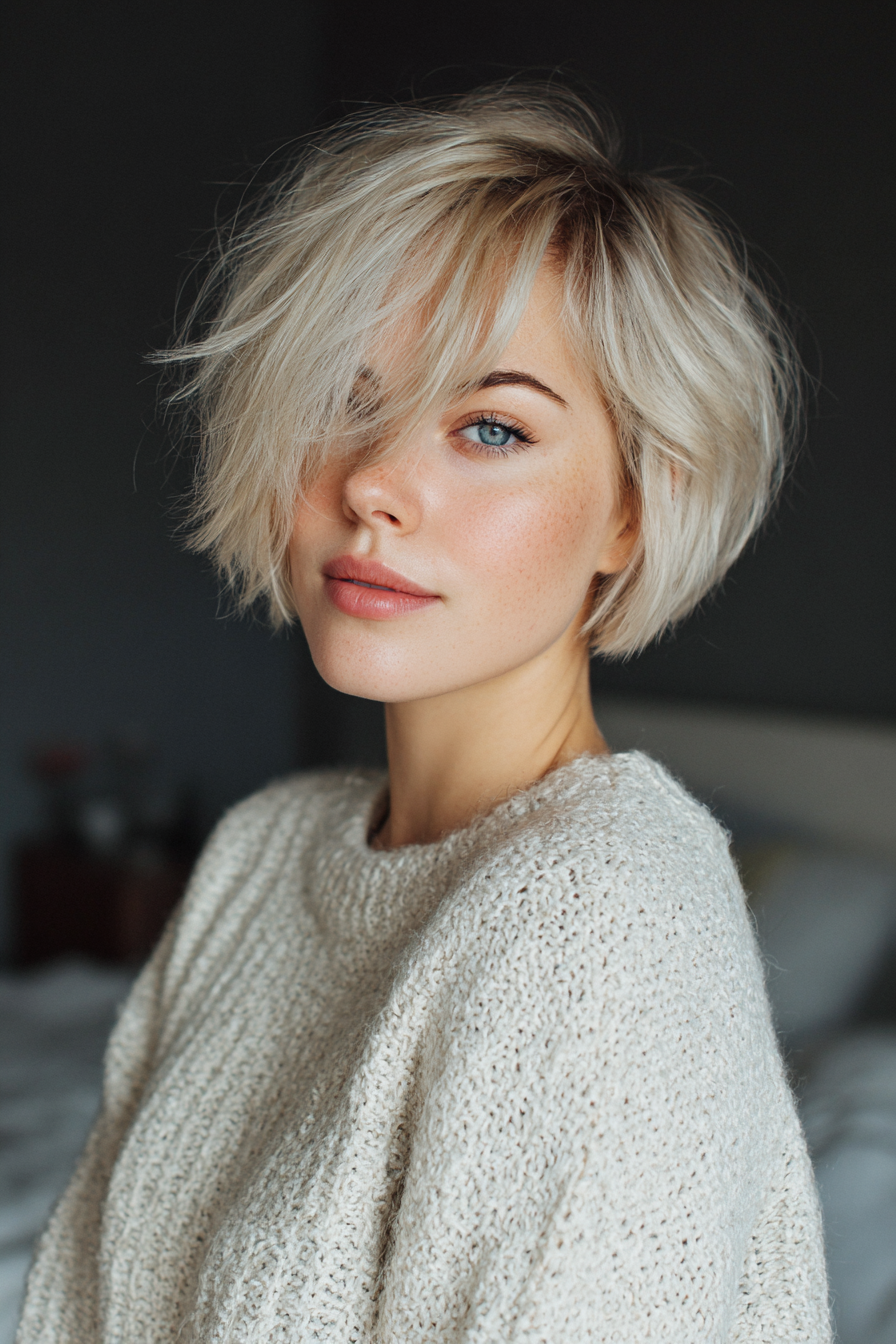 22. Tapered Vanilla Bean Shag (Short Shag Haircuts For Straight Hair) - Short Shag Haircuts For Straight Hair