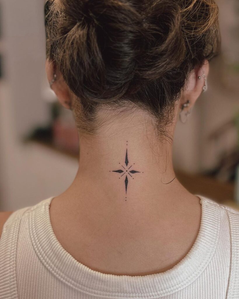 Dainty Neck Tattoo