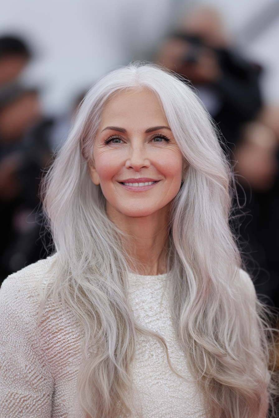 23. Iced Vanilla Ribbon-Edge (Longer Haircuts For Older Women) - Longer Haircuts For Older Women