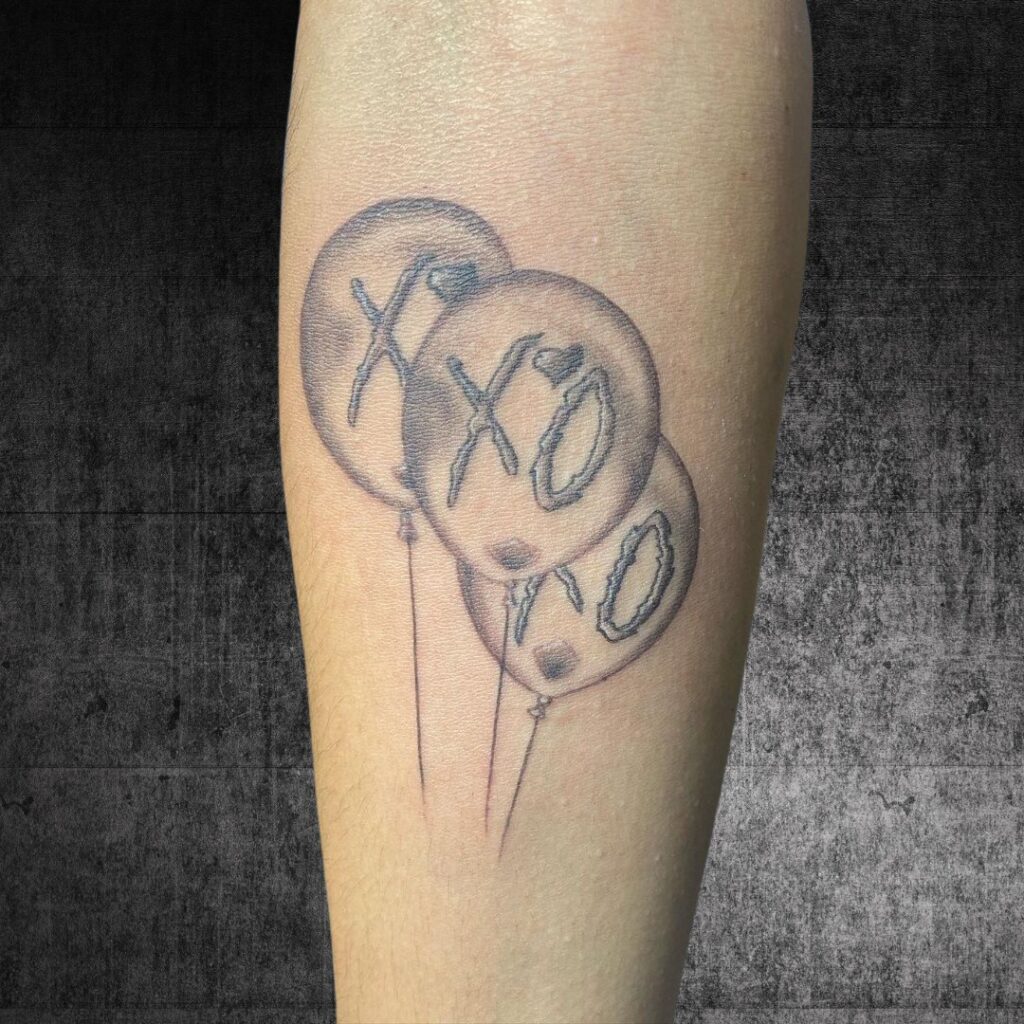 Balloons XO Tattoo