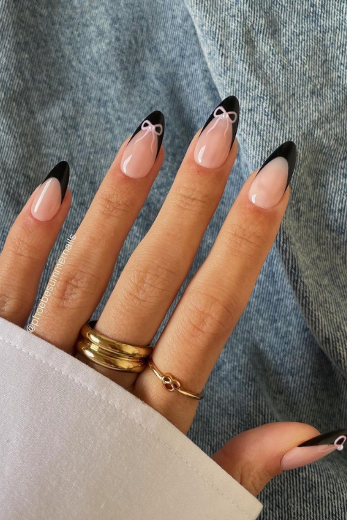 28 Black French Tip Nails That’ll Have You Booking a Nail Appointment ASAP
