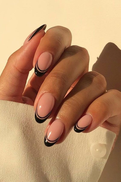 28 Black French Tip Nails That’ll Have You Booking a Nail Appointment ASAP