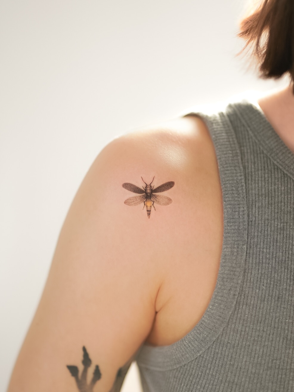 Stunning Realistic Firefly Tattoo Design
