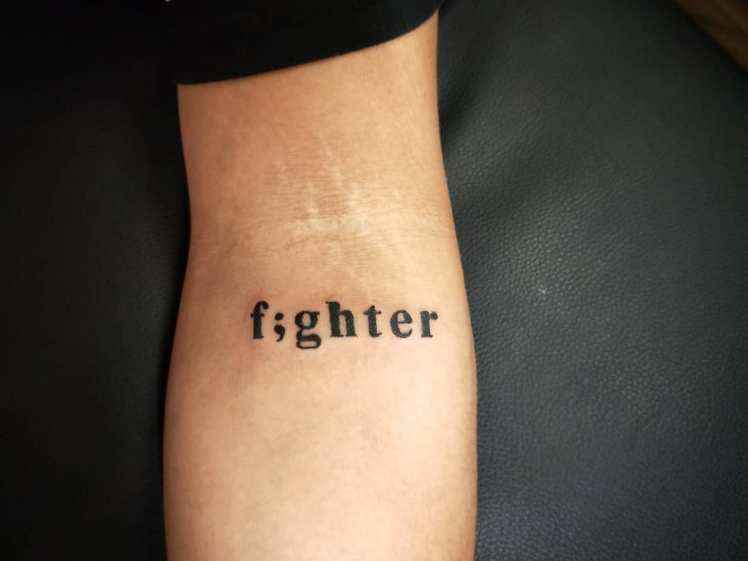 Symbol of strength and resilience in ink