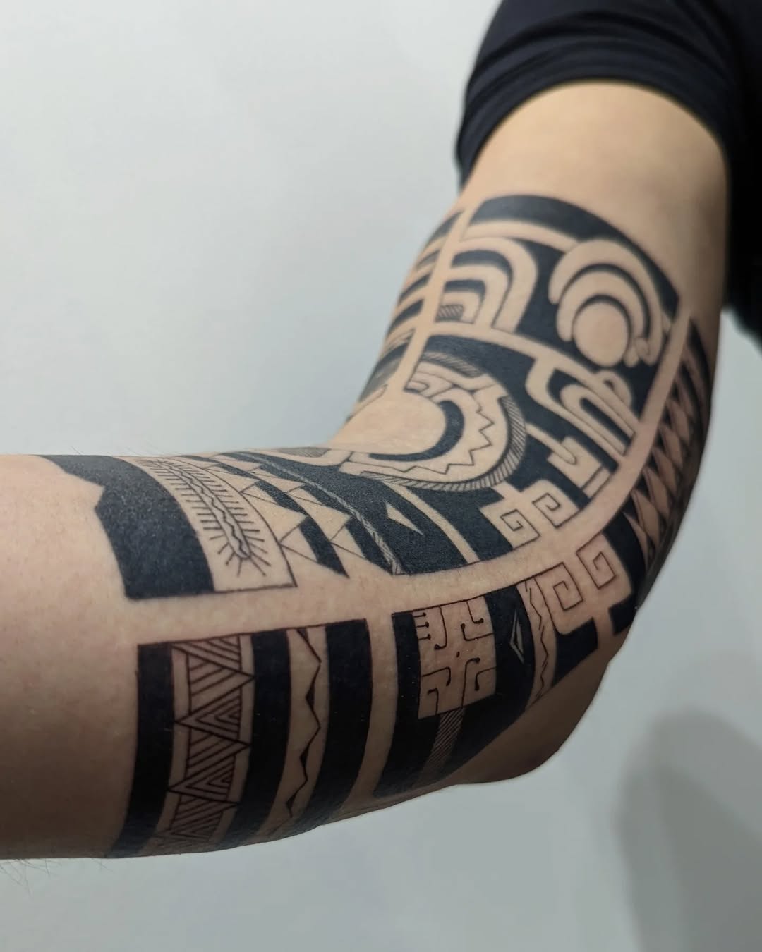 Intricate Marquesan tattoo showcasing cultural heritage