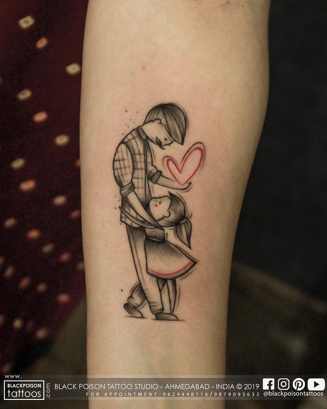 Heartfelt bond captured in ink