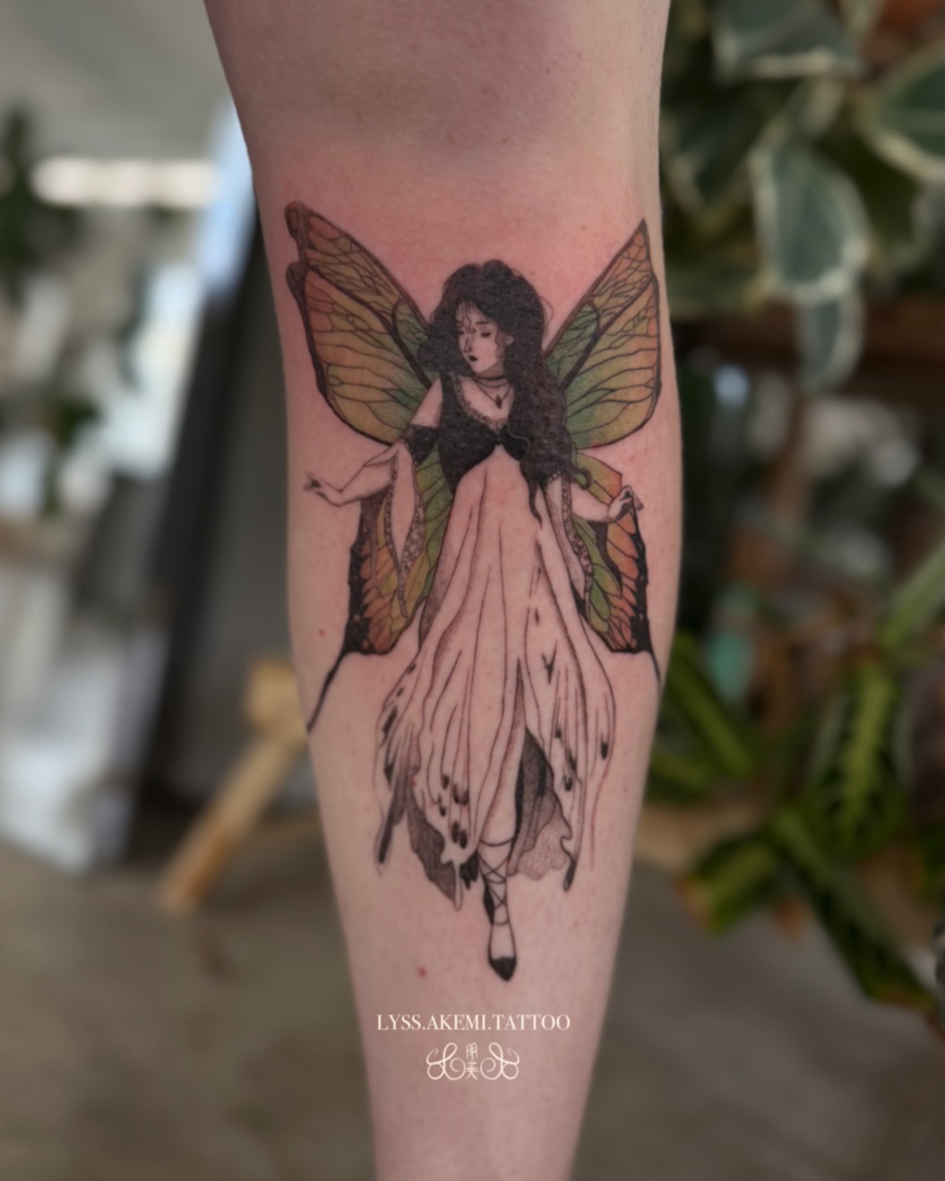 Enchanting fairy with vibrant butterfly wings