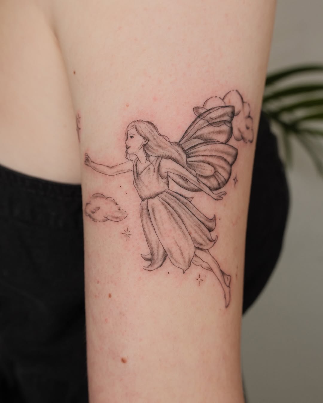 Whimsical Fairy Tattoo on Arm