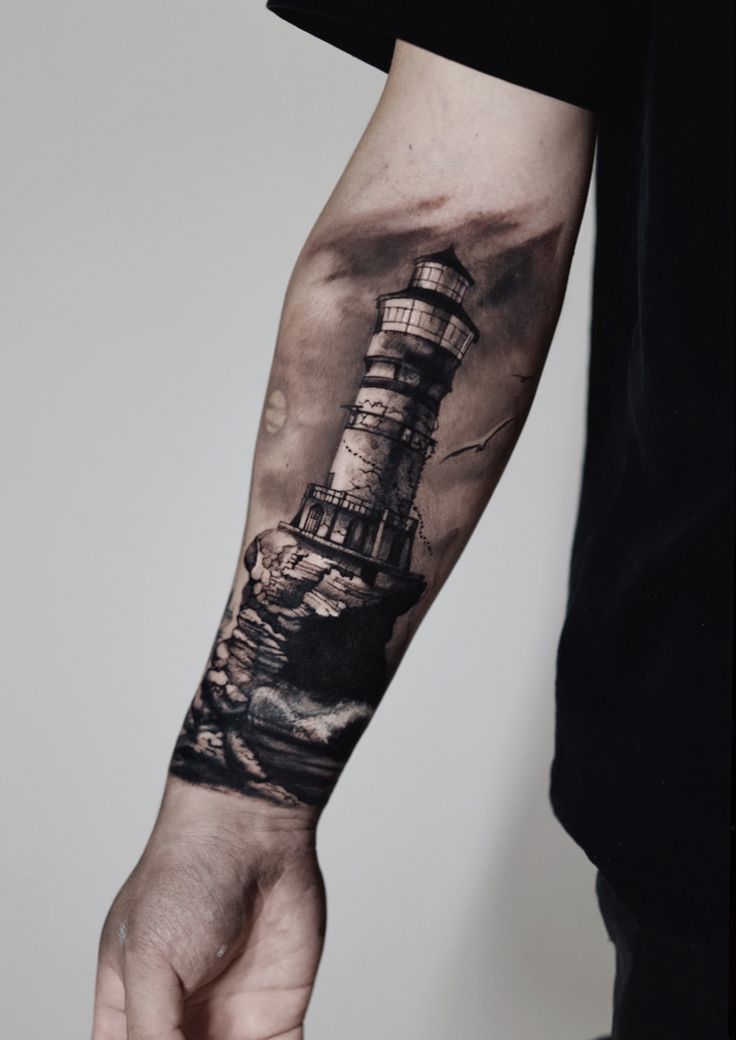 Lighthouse tattoo polina cohen