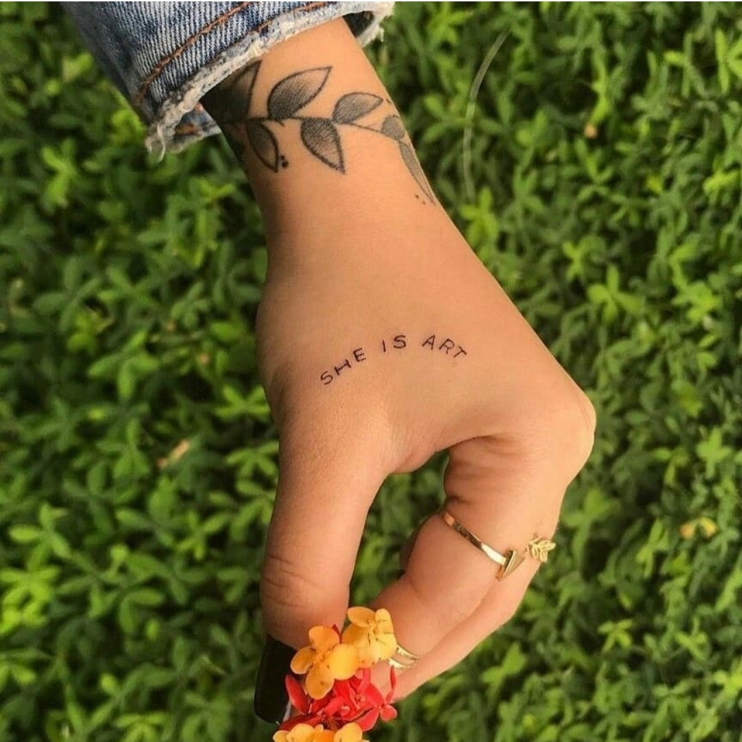 She is art tattoo