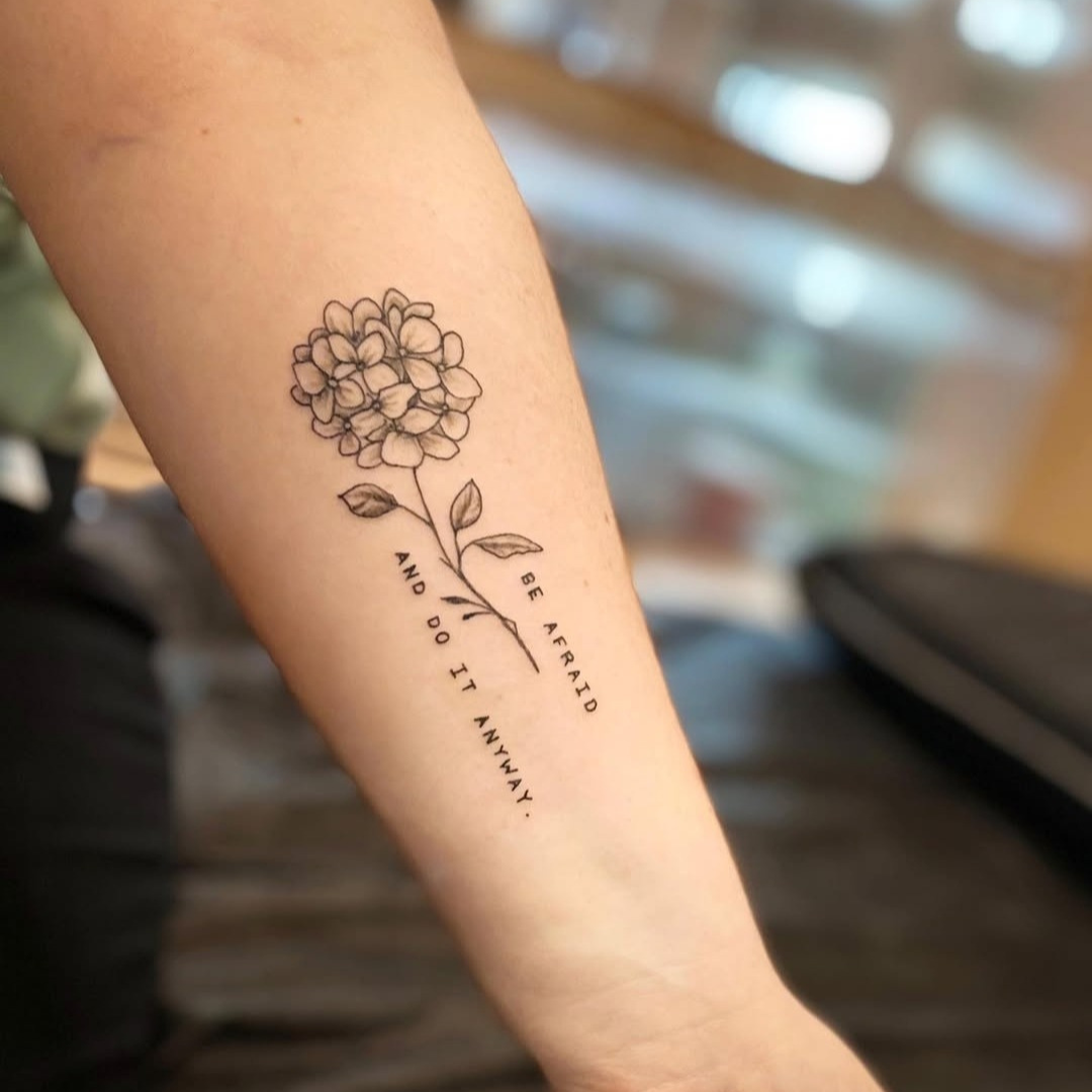 Be afraid and do it anyway tattoo idea