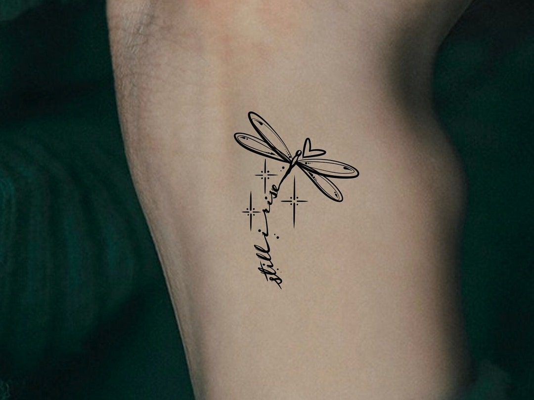 Still I Rise Dragonfly Temporary Tattoo - Etsy