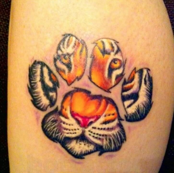 10+ Best Tiger Paw Print Tattoo Designs & Ideas