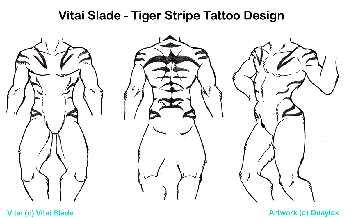 Tiger Stripe Tattoo Design by VitaiSlade -- Fur Affinity [dot] net