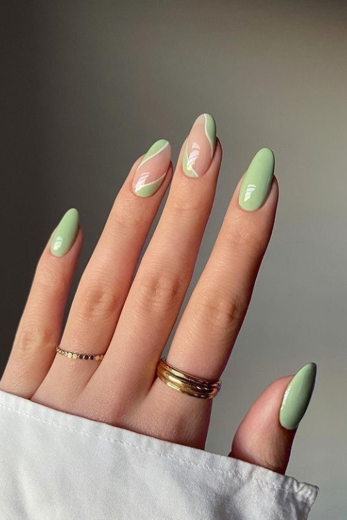 30 Fresh, Fun & a Little Flirty Light Green Nails That Are Too Cute to Ignore