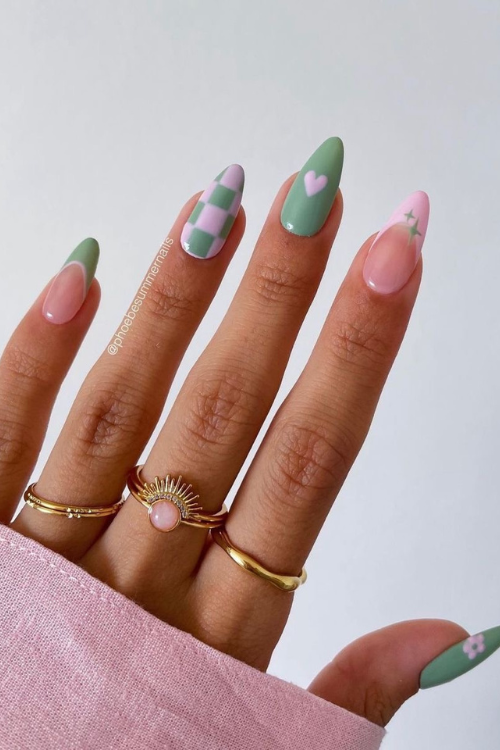 30 Fresh, Fun & a Little Flirty Light Green Nails That Are Too Cute to Ignore
