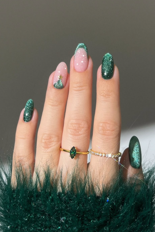 30 Holiday Nail Designs That Sparkle Harder Than the Tree