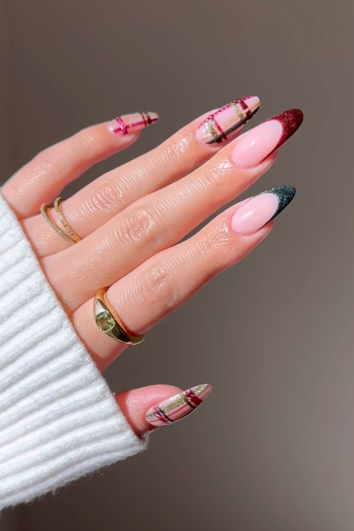 30 Holiday Nail Designs That Sparkle Harder Than the Tree