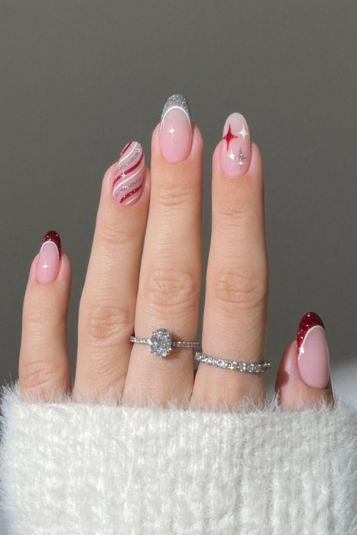 30 Holiday Nail Designs That Sparkle Harder Than the Tree