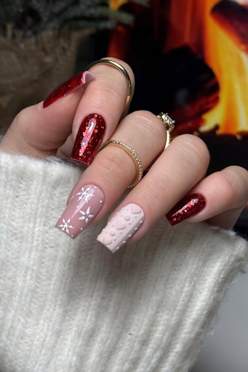 30 Holiday Nail Designs That Sparkle Harder Than the Tree