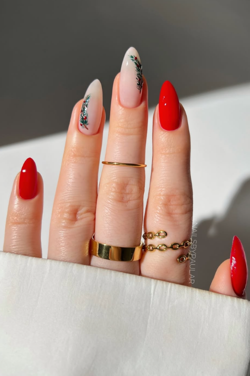 30 Holiday Nail Designs That Sparkle Harder Than the Tree