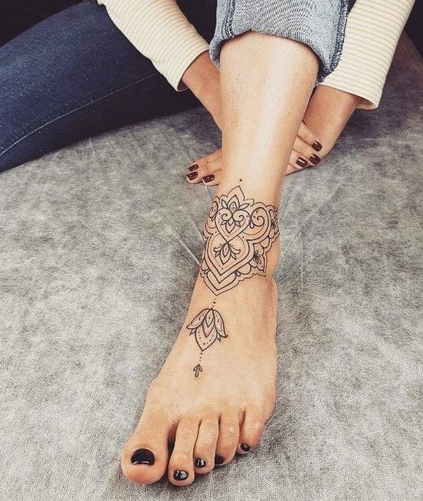 100 Ankle Tattoo Ideas for Men and Women - The Body is a Canvas
