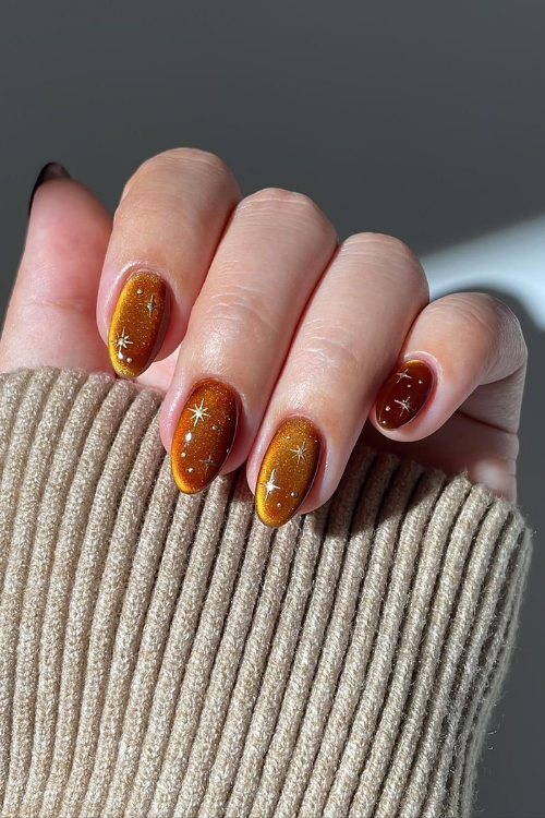 30 Shiny & Stunning Cat Eye Nails That Are Basically a Mani Mic Drop!