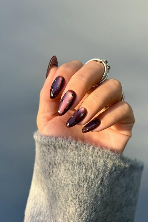 30 Shiny & Stunning Cat Eye Nails That Are Basically a Mani Mic Drop!