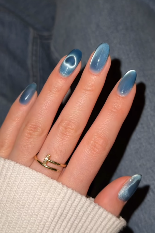 30 Shiny & Stunning Cat Eye Nails That Are Basically a Mani Mic Drop!