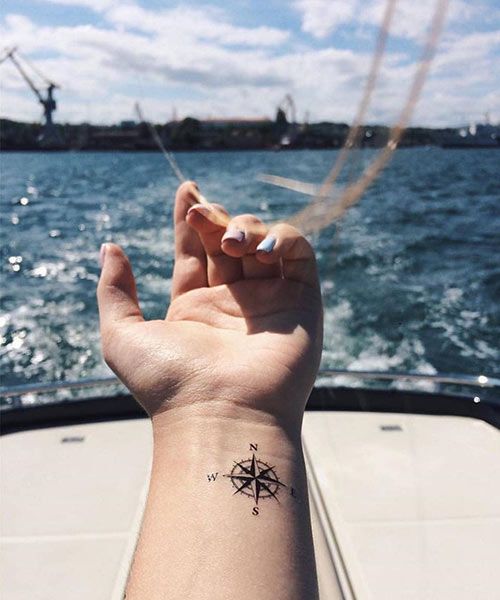 61 Stunning And Iconic Compass Tattoo Designs