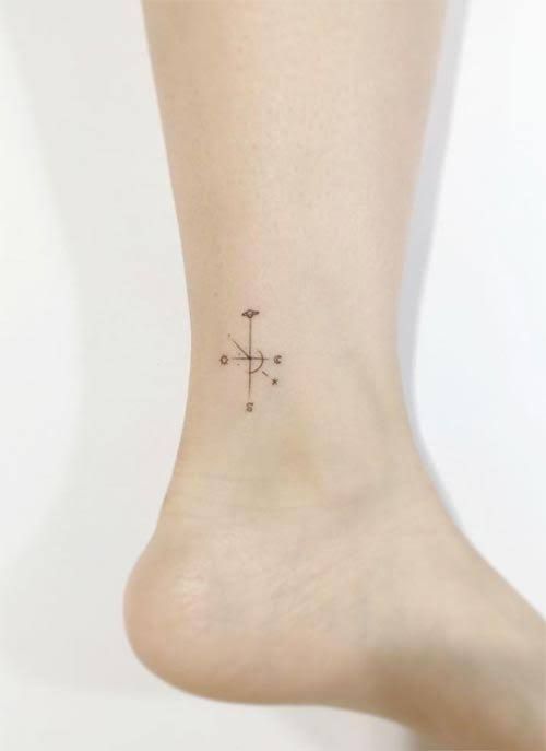 51 Cute Ankle Tattoos for Women - Ankle Tattoo Ideas | Fashionisers©