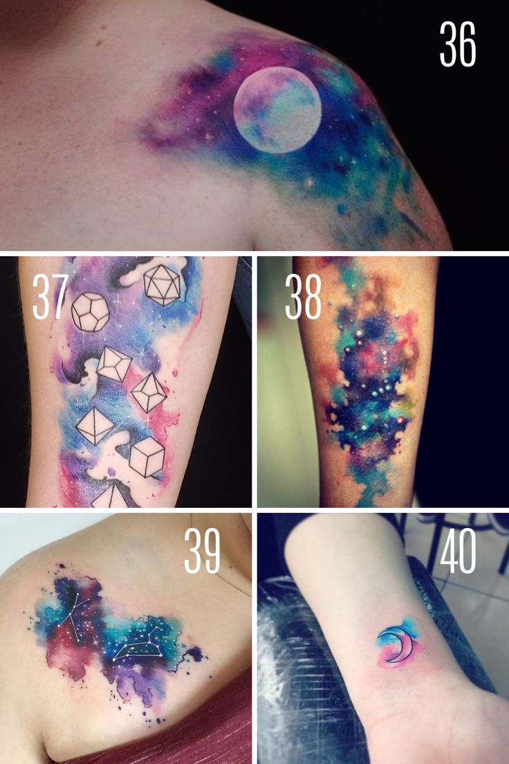 63 Galaxy Tattoo Ideas That Sparkle