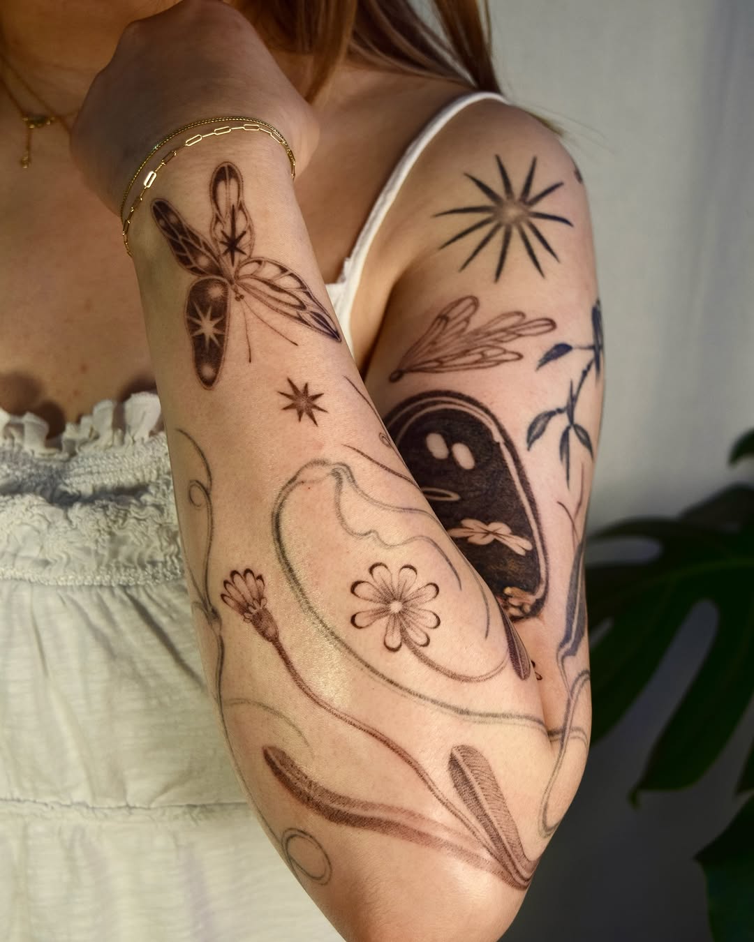 Unique and minimalist arm tattoo designs for women