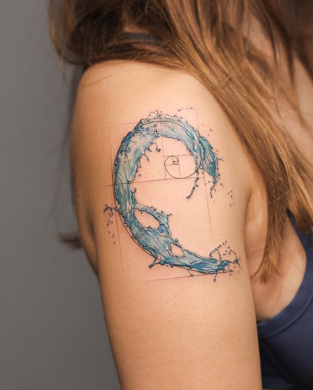 Stunning wave tattoo design for a unique vibe