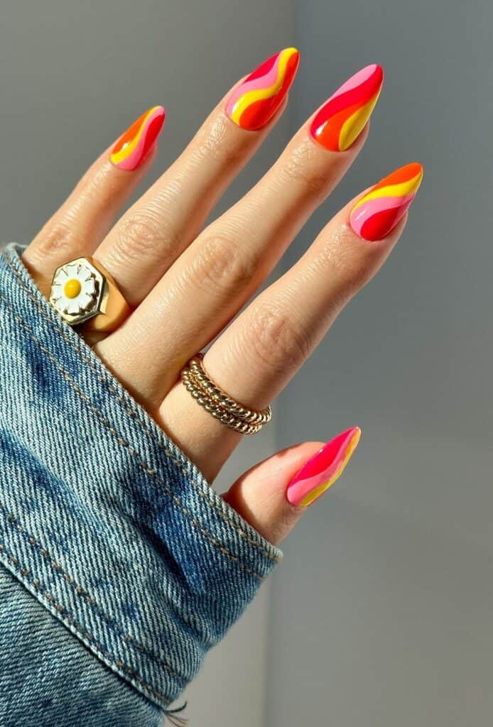 Neon Late Summer Swirls